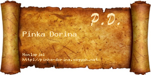 Pinka Dorina névjegykártya